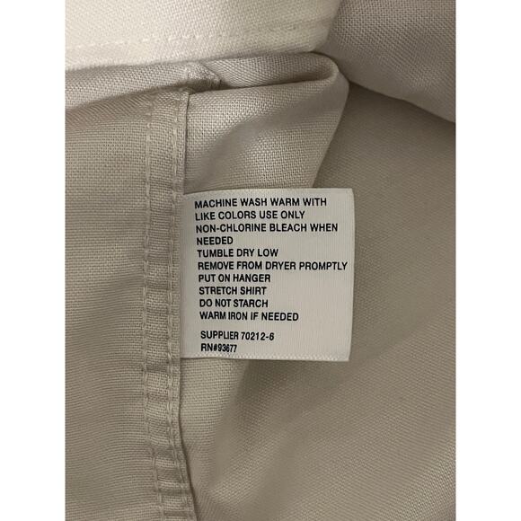 Stafford Slim Fit Oxford Shirt in Off White - Picture 6 of 6